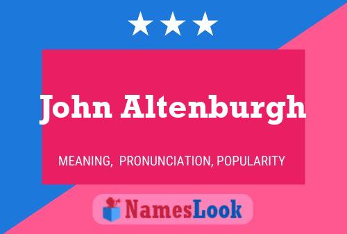 John Altenburgh 名字海报