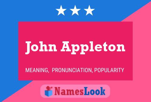 John Appleton 名字海报