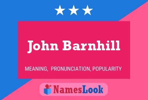 John Barnhill 名字海报