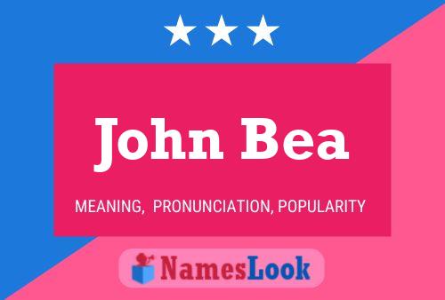 John Bea 名字海报