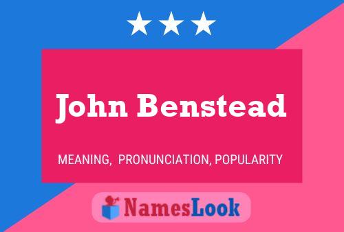 John Benstead 名字海报