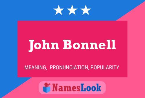 John Bonnell 名字海报