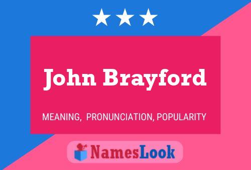 John Brayford 名字海报