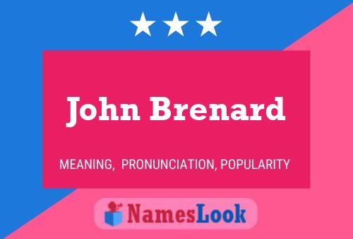 John Brenard 名字海报