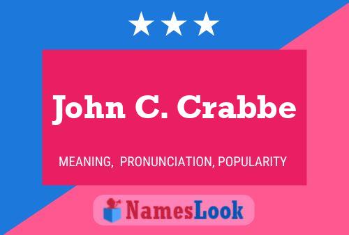 John C. Crabbe 名字海报