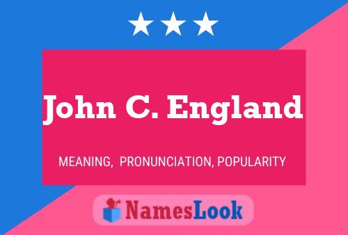 John C. England 名字海报