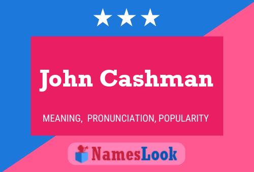 John Cashman 名字海报