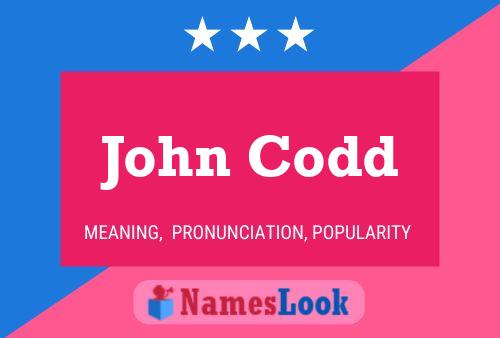 John Codd 名字海报