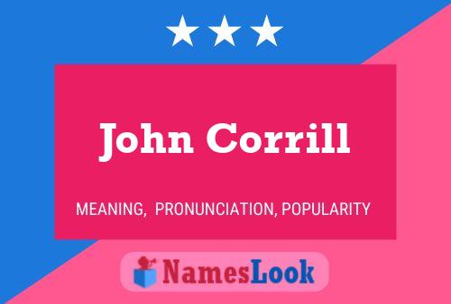 John Corrill 名字海报