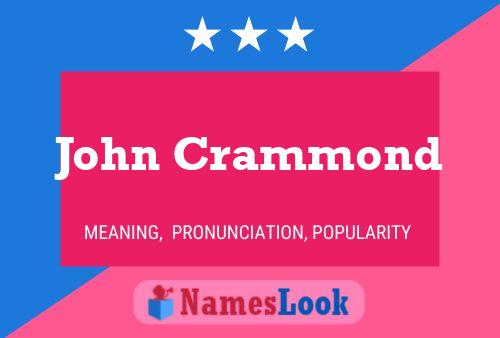 John Crammond 名字海报