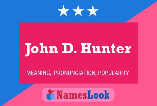 John D. Hunter 名字海报