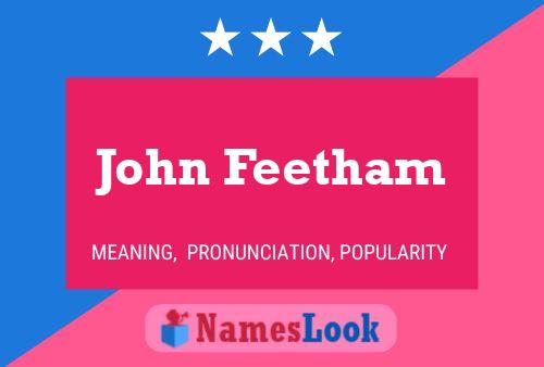 John Feetham 名字海报