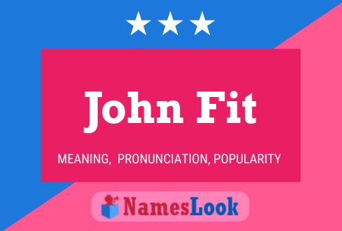 John Fit 名字海报