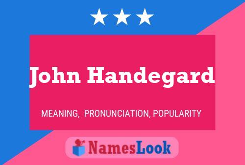 John Handegard 名字海报