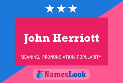 John Herriott 名字海报