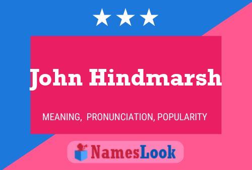 John Hindmarsh 名字海报