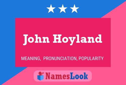 John Hoyland 名字海报