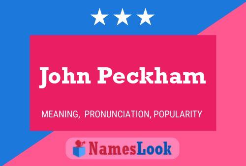 John Peckham 名字海报