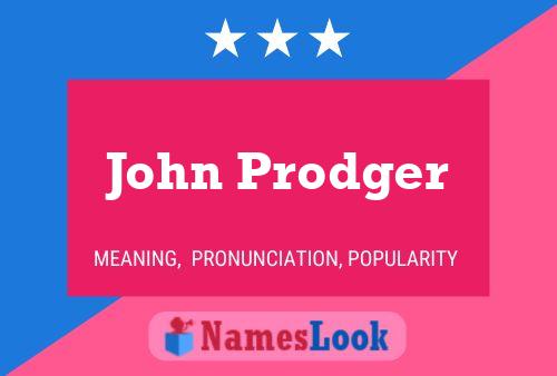 John Prodger 名字海报