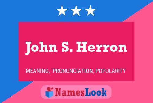 John S. Herron 名字海报