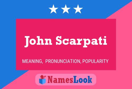 John Scarpati 名字海报