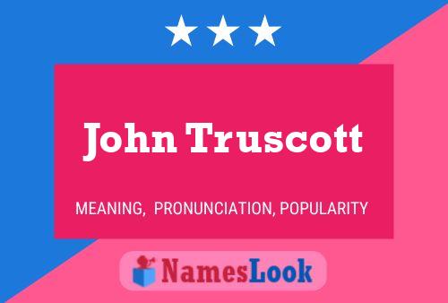 John Truscott 名字海报