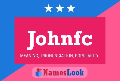 Johnfc 名字海报