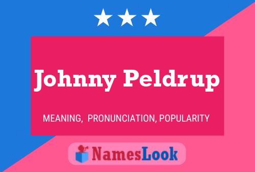 Johnny Peldrup 名字海报