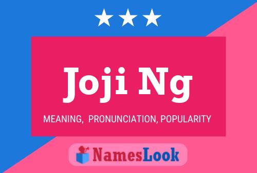 Joji Ng 名字海报