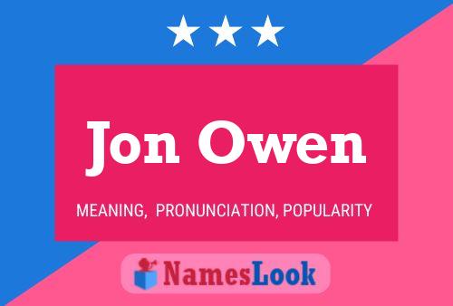 Jon Owen 名字海报