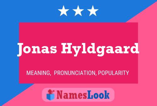 Jonas Hyldgaard 名字海报