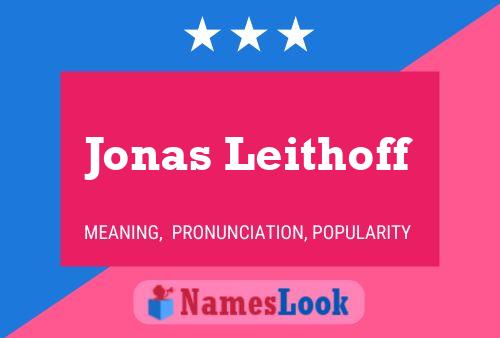 Jonas Leithoff 名字海报