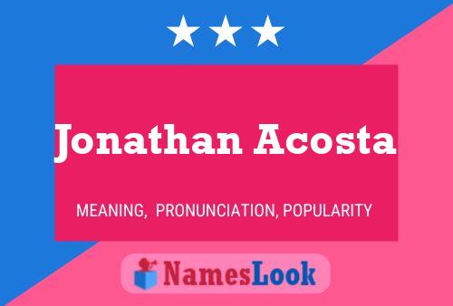 Jonathan Acosta 名字海报