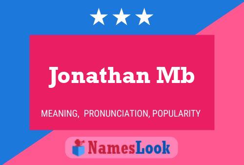 Jonathan Mb 名字海报