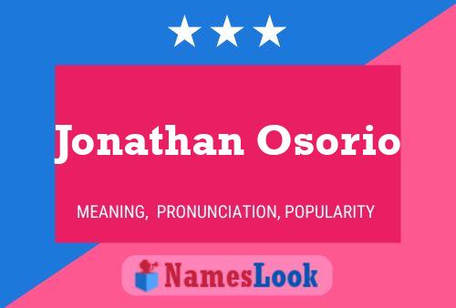 Jonathan Osorio 名字海报