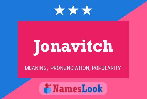 Jonavitch 名字海报