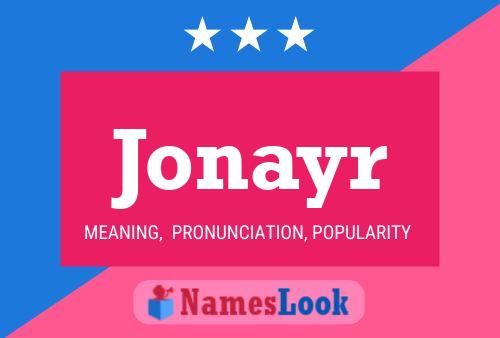 Jonayr 名字海报