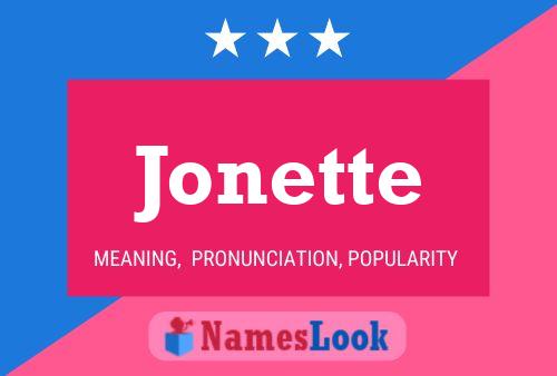 Jonette 名字海报