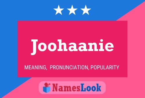 Joohaanie 名字海报