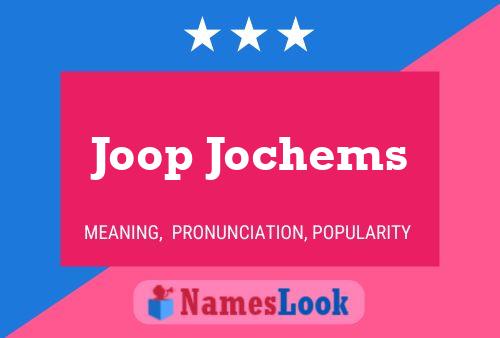 Joop Jochems 名字海报