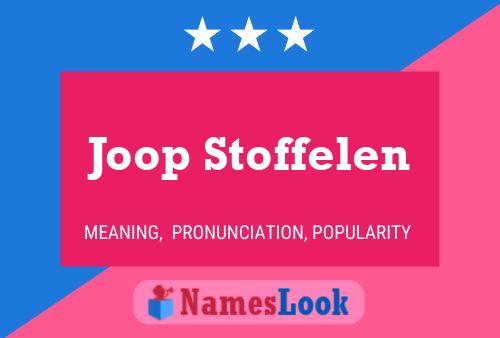 Joop Stoffelen 名字海报