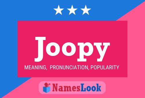 Joopy 名字海报