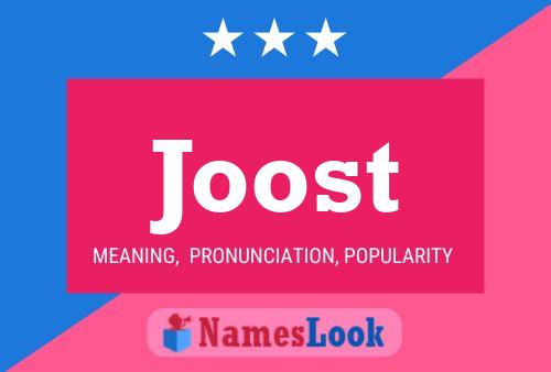 Joost 名字海报