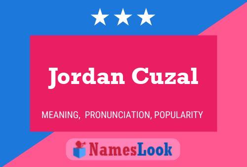 Jordan Cuzal 名字海报