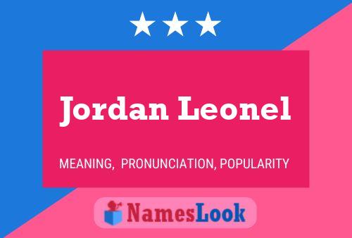 Jordan Leonel 名字海报