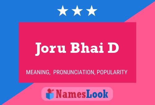 Joru Bhai D 名字海报