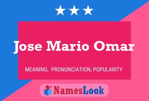 Jose Mario Omar 名字海报