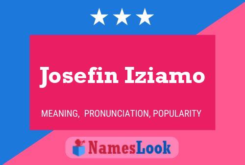 Josefin Iziamo 名字海报