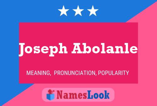 Joseph Abolanle 名字海报