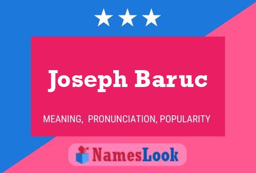 Joseph Baruc 名字海报